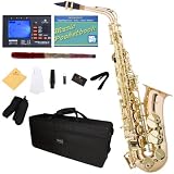 Mendini MAS-30 Rose Gold Brass E Flat Intermediate to Professional Alto Saxophone