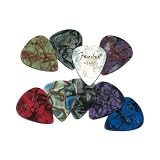 Fender 351 Premium Celluloid Guitar Picks, 12 Pack, White Moto, Heavy - B0002E2XE0