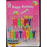 "HAPPY BIRTHDAY" Candles (Multicolored) ~ YP PIN