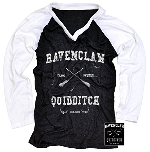 Harry Potter Ravenclaw Women T-Shirt Teeinspector Long Sleeve Baseball Raglan Small