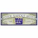 NFL New York Giants 6-by-17 Wood 