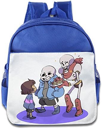 GBABY3 Superb Sans Human Little Buddy Papyrus Teenager School Bag RoyalBlue For 1-6 Years Old