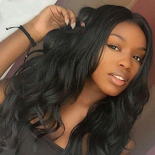 Yazi Hair Brazilian Loose Wavy Lace Front Wig High Density Full Lace Human Hair Wigs Glueless with Baby Hair Around (14inch lace front wig with 130% density #1)