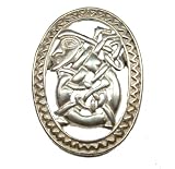 Sterling Silver Scandinavian Norse Traditional Gunnar the Lute Player Pendant/Pin