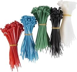 GE 50725 Cable Ties, Plastic Assorted Sizes, 650 Per Pack