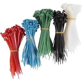GE 50725 Cable Ties, Plastic Assorted Sizes, 650 Per Pack