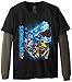 Transformers Boy's 8-20 Group Long Sleeve Two-Fer Tee