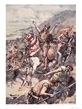 If Thou Give Me Victory over These Foes I Will Be Baptised in Thy Name, c.1920 Art Giclee Poster Print by William Rainey, 12x16