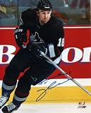 Trevor Linden Autographed/Hand Signed Vancouver Canucks Black Jersey 8x10 Photo