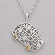 Necklace With 1.00ctw Precious Stones - Genuine Citrines and Topazes Made of 925 Sterling silver. Total item weight 7.0g Length 16in