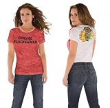 Chicago Blackhawks Women's Superfan Burnout Tee from Touch by Alyssa Milano