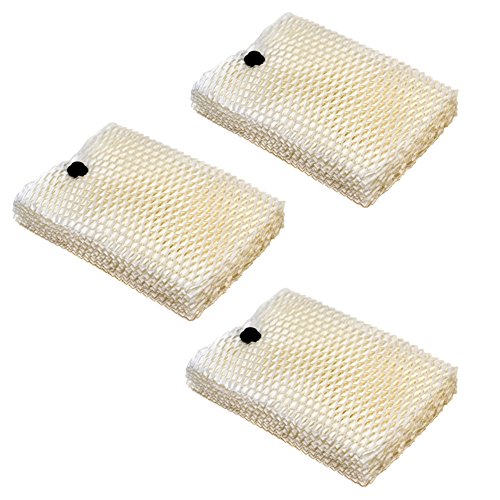 HQRP 3-Pack Wick Filters Compatible with Sunbeam SF235, SCM630, SCM630WC, SCM630BC, SCM631, SCM631C, SCM7808, SCM7809 Humidifiers, Replacement for Holmes HWF100 HWF100CS HM630 HM729