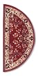Oriental 44" x 22" Half Round - Burgundy