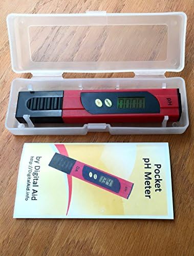 Professional pH Meter with Large LCD Screen. Range 0.00 to 14.0 pH. Lifetime Guarantee on this Accurate and Reliable pH Test Meter.