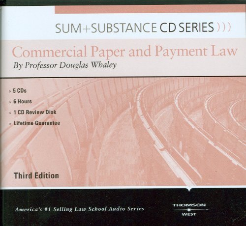 Sum and Substance Audio on Commercial Paper and Payment Law by Douglas Whaley (2008-04-13)