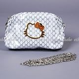 Hello Kitty Polka Dot Makeup Cosmetic Bag White