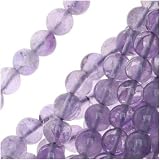 Amethyst Gemstone Beads 5mm Round Purple 15.5 Inches