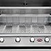 Cal Flame BBQ18G04 G4 4-Burner Grill LP 800 sq.in. 60,000 BTUs Built in Temperature Gauge, Cast Iron, Stainless Steel