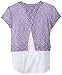 Amy Byer Big Girls' Sweater with Hangdown Hem and Necklace