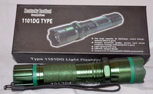 Kentucky Tactical 1101 Flashlight Stun Gun (Green)