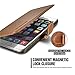VRS Design [Brown] Premium Leather Folio Case Flip Wallet Cover [Layered Dandy] Classic Leather with 3 Card Slots Phone Case for Apple iPhone 6 Plus / iPhone 6s Plus