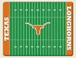 Large Cutting Board ~ University of Texas Football field ~ made of tempered g...