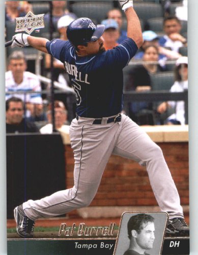 2010 Upper Deck Baseball Card # 480 Pat Burrell - Tampa Bay Rays - MLB Trading Card Shipped In Protective Screwdown Display Case!