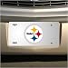 NFL Pittsburgh Steelers Silver Mirror License Plate