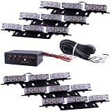 54 x Ultra Bright Blue LED Emergency Warning Use Flashing Strobe Lights Bar For... by HK5