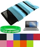 Combo Socks Sleeve Case for Acer Aspire One AOD150 10.1-Inch Netbook + Bonus Young Micro TM - Live Green Wristband