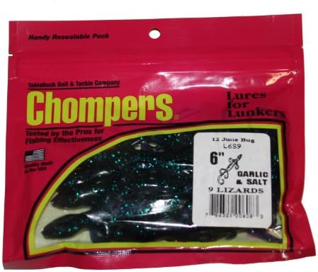 Table Rock L6S9-12 Junebug Lizard (Bag of 9), Purple, 6-Inch