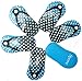 Spove Shoe Polka Dot Flip Flop Design Manicure Kit Shape Personal Care Manicure Set pack of 6 Blue