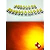 [lighteen] 20個 セット 12V T10 5連 5050 SMD  ウェッジ 球 (アンバー)