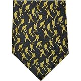 Gold Players Lacrosse Tie - 100% Silk