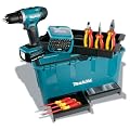 Makita BDF343RHEX4 Akku-Bohrschrauber-Set im Koffer 14,4 inklusive 31-er Bit-Box