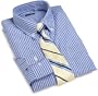 Claiborne Boys 8-20 Long Sleeve Poplin Striped Dress Shirt With Tie, Blue, 16