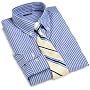 Claiborne Boys8-20 Long Sleeve Poplin Striped Dress Shirt With Tie