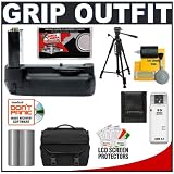 Nikon MB-D200 Battery Grip for D200 Digital SLR Camera + Spare EN-EL3e Lithium-Ion Battery Pack + High Speed USB 2.0 CompactFlash (CF) Card Reader + Nikon SLR System Case + TR-60N Photo/Video 57" Tripod