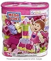 Mega Bloks 70 pc Pink Building Blocks Bag