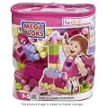 Mega Bloks 70 pc Pink Building Blocks Bag