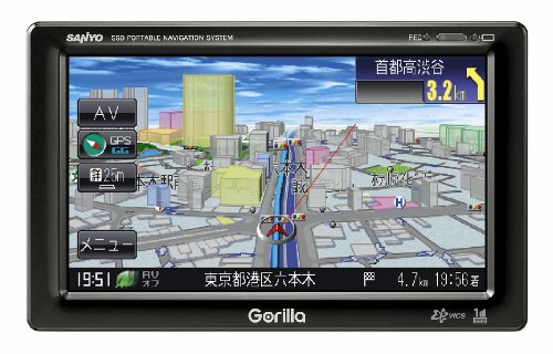 SANYO 5.2V型 ワンセグチューナー内蔵 SSDポータブルナビゲーション NV-SB541DT