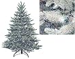 4.5' Just Cut Blue Aspen Frasier Pre-Lit Artificial Christmas Tree -Clear Lights