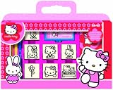 Noris 606317803 - Hello Kitty ,Stempel Set im K&ouml;fferchen, 7 Stempel - Noris