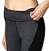 Neonysweets Womens Running Yoga Pants Workout Leggings with Pocket Black Gray M