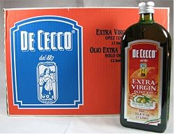 De Cecco Extra Virgin Olive Oil 33.4 Oz. Bottle Case of 12