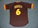 STEVE GARVEY San Diego Padres 1984 Majestic Cooperstown Throwback Away Baseball Jersey, XL