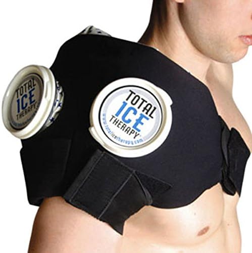 Total Ice Therapy Double Shoulder Ice Wrap - Black