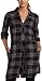 Roxy Junior's "Chic Things" Plaid Shirt Dress,Black,X-Small