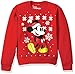Disney Big Boys' Mickey Winter Christmas Crew Fleece Pullover