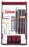 Rotring Rapidograph College Set with 3 Pens 0.25/0.35/0.5mm 1 Mechanical Pencil 0.5mm Ref S0699530